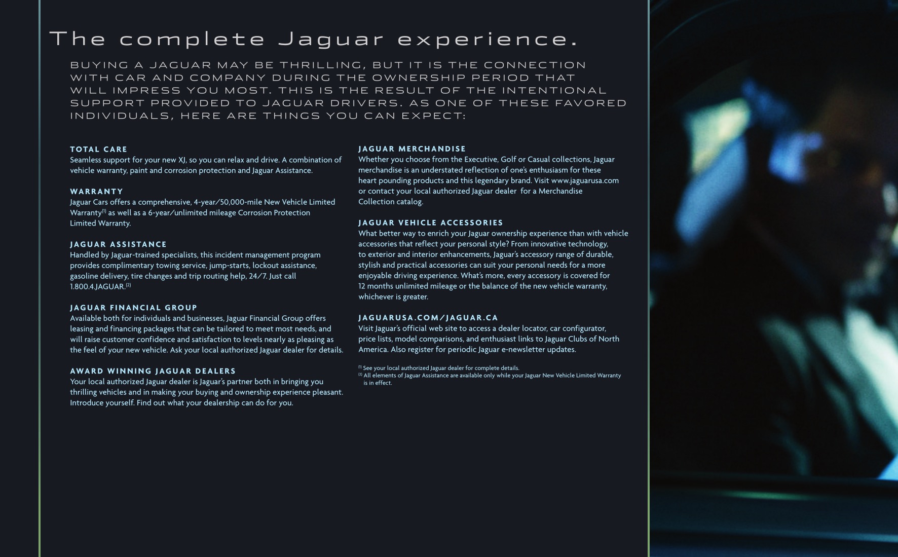 2010 Jaguar XJ Brochure Page 18